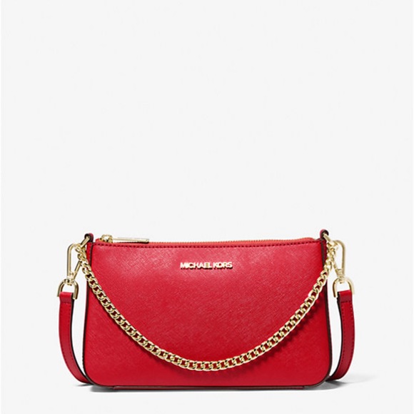 MICHAEL KORS 
JST Md Saffiano Leather Crossbody XBody + Card Holder Boxed Set - Picture 2 of 16